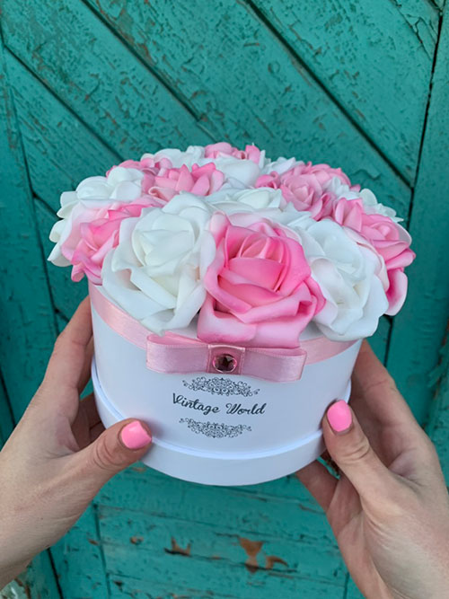 16 szalas miami virágdoboz miami rózsadoboz virágküldés