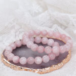 'Best friends' rózsakvarc karkötő szett