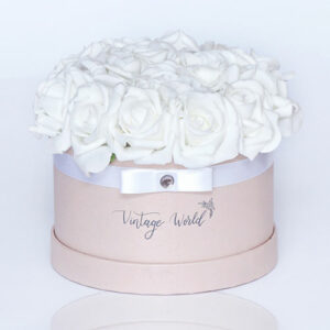 virágküldés habrózsa provance rózsadoboz