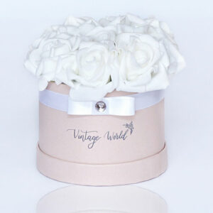 virágküldés habrózsa provance rózsadoboz