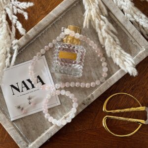 rózsaszín angyalaura karkötő nyaklánc fülbevaló