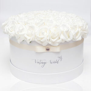 virágküldés habrózsa london rózsadoboz