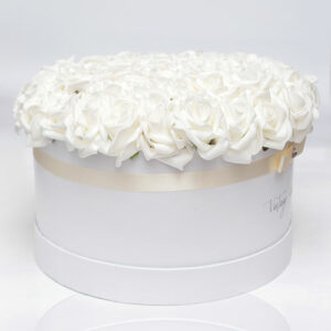 virágküldés habrózsa london rózsadoboz