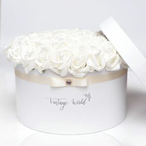 virágküldés habrózsa london rózsadoboz