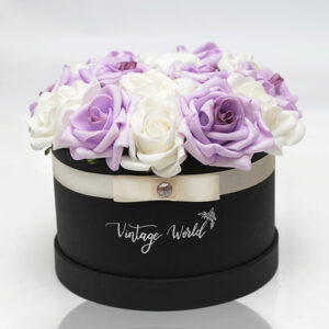 virágküldés habrózsa madrid rózsadoboz