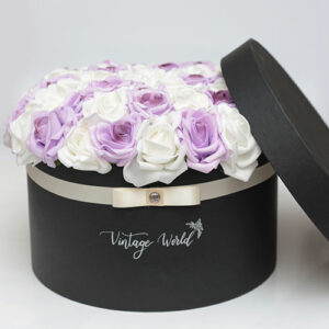 virágküldés habrózsa madrid rózsadoboz