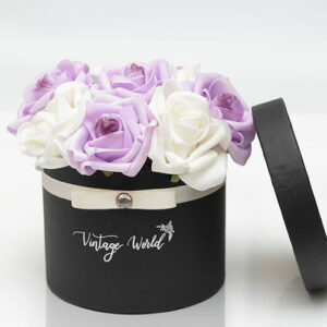 virágküldés habrózsa madrid rózsadoboz