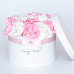 virágküldés habrózsa miami rózsadoboz