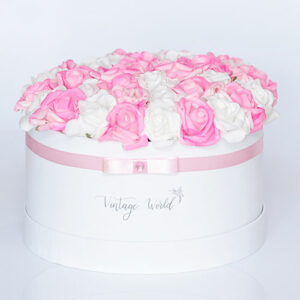 virágküldés habrózsa miami rózsadoboz