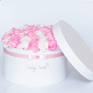 virágküldés habrózsa miami rózsadoboz