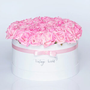 virágküldés habrózsa new york rózsadoboz