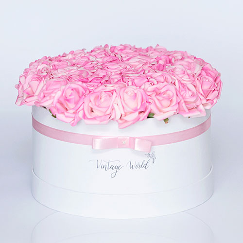 new_york_50_a_viragdoboz virágküldés habrózsa new york rózsadoboz