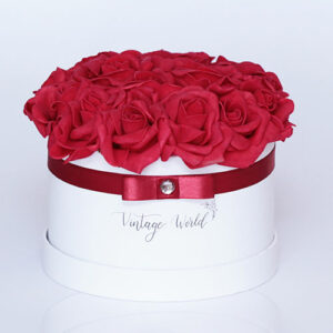 virágküldés habrózsa paris rózsadoboz