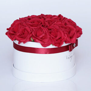 virágküldés habrózsa paris rózsadoboz