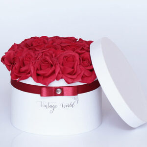 virágküldés habrózsa paris rózsadoboz