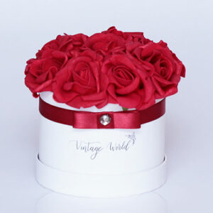 virágküldés habrózsa paris rózsadoboz