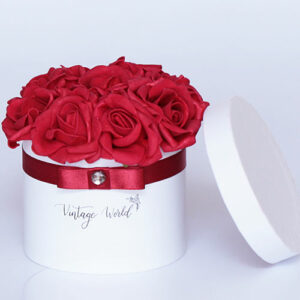 virágküldés habrózsa paris rózsadoboz