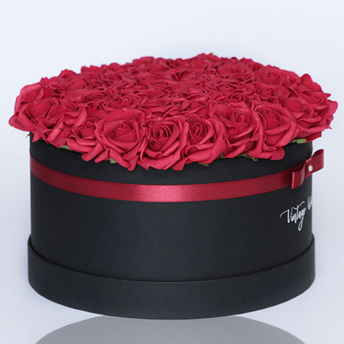 petersburg_50_b_viragdoboz virágküldés habrózsa petersburg rózsadoboz