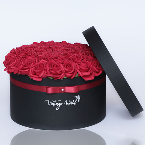 petersburg_50_c_viragdoboz virágküldés habrózsa petersburg rózsadoboz