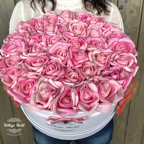 35 szalas new york virágdoboz rózsadoboz virágküldés