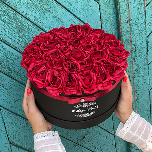 35 szalas paris rozsadoboz virágdoboz rózsadoboz virágküldés