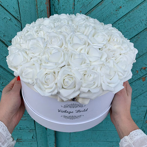 50 szalas london virágdoboz rózsadoboz virágküldés