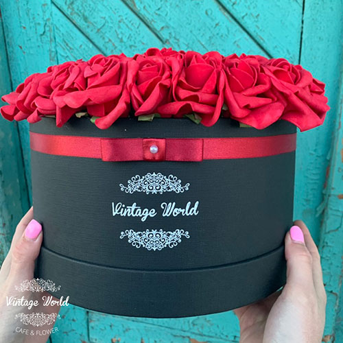 50 szalas paris rozsadoboz virágdoboz rózsadoboz virágküldés