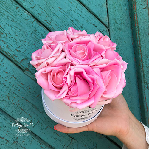 9 szalas new york virágdoboz rózsadoboz virágküldés