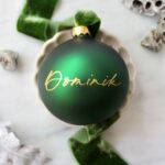 Karácsonyi díszgömb zöld