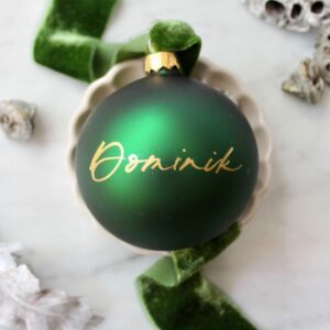 Karácsonyi díszgömb zöld