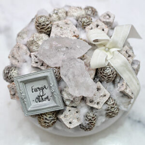 Energia, Otthon hegyikristállyal díszített asztaldísz