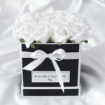 White Rose Garden - Handmade medium 16 rose box