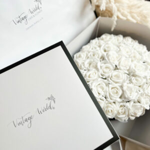 Elegáns Díszdoboz /35- és 50 szálas rózsadoboz mellé/