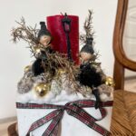 adventi asztaldísz gyertyával