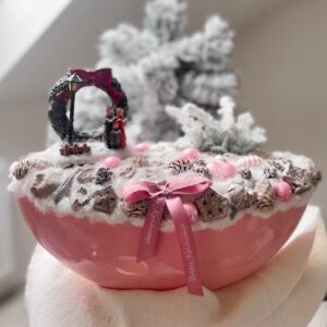 pasztell adventi asztaldísz