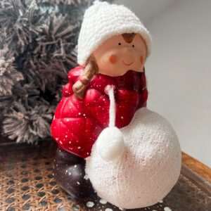 Téli kislány karácsonyi dísz