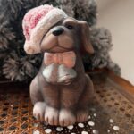 Karácsonyi kutya ünnepi dekoráció