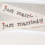 just married esküvői dekoráció