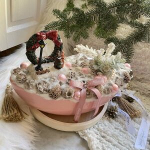 Boldog Karácsonyt - karácsonyi asztaldísz