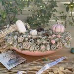 Pastel sweets pumpkin  - őszi asztaldísz